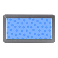 Dots With Points Light Blue Memory Card Reader (mini) by AinigArt