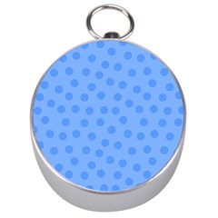 Dots With Points Light Blue Silver Compasses by AinigArt