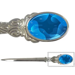 Abstract Classic Blue Background Letter Opener by Vaneshart
