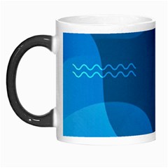 Abstract Classic Blue Background Morph Mugs by Vaneshart