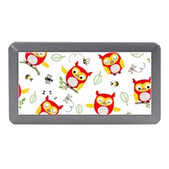 Seamless Pattern Vector Owl Cartoon With Bugs Memory Card Reader (mini)