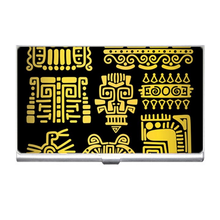 American Golden Ancient Totems Business Card Holder