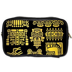 American Golden Ancient Totems Toiletries Bag (two Sides) by Vaneshart