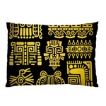 American Golden Ancient Totems Pillow Case (Two Sides) Back