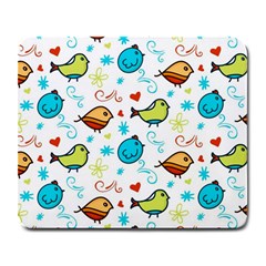 Birds Pattern Design Large Mousepads