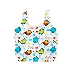 Birds Pattern Design Full Print Recycle Bag (s)