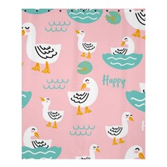 Cute Happy Duck Gift Card Design Seamless Pattern Template Shower Curtain 60  X 72  (medium) 