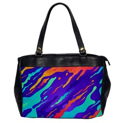 Multicolored Abstract Background Oversize Office Handbag