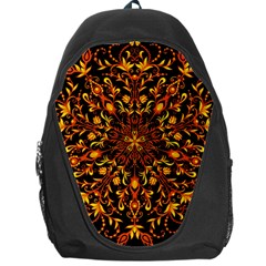 Round Frame Bees Honey Drops Insects Khokhloma Decor Summer Spring Themes Backpack Bag