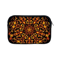 Round Frame Bees Honey Drops Insects Khokhloma Decor Summer Spring Themes Apple Macbook Pro 13  Zipper Case