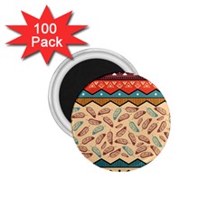 Ethnic Tribal Pattern Background 1 75  Magnets (100 Pack) 