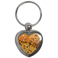 Top View Honeycomb Key Chain (heart) by Vaneshart