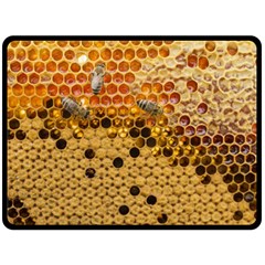 Top View Honeycomb Double Sided Fleece Blanket (large)  by Vaneshart