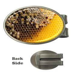 Honeycomb With Bees Money Clips (oval) 