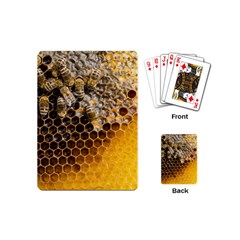 Honeycomb With Bees Playing Cards Single Design (mini) by Vaneshart