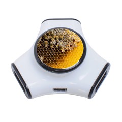 Honeycomb With Bees 3-port Usb Hub