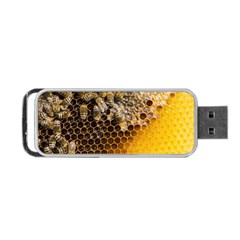 Honeycomb With Bees Portable Usb Flash (two Sides)