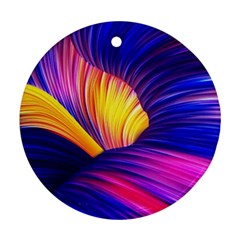 Abstract Antelope Pattern Background Ornament (round)