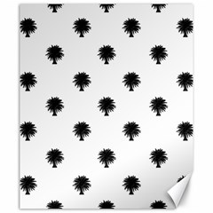 Black And White Tropical Print Pattern Canvas 20  X 24  by dflcprintsclothing