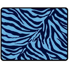 Zebra 3 Double Sided Fleece Blanket (medium)  by dressshop