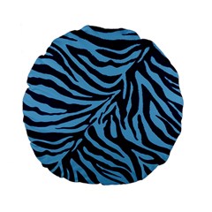 Zebra 3 Standard 15  Premium Flano Round Cushions