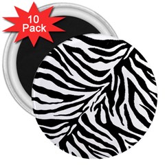 Zebra 1 3  Magnets (10 Pack)  by dressshop