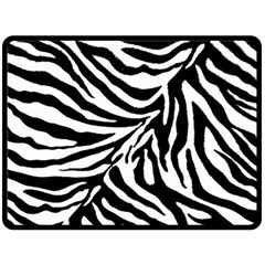 Zebra 1 Double Sided Fleece Blanket (large) 