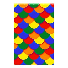 Gay Pride Scalloped Scale Pattern Shower Curtain 48  X 72  (small)  by VernenInk