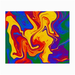 Gay Pride Swirled Colors Small Glasses Cloth by VernenInk