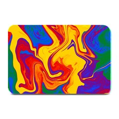 Gay Pride Swirled Colors Plate Mats by VernenInk