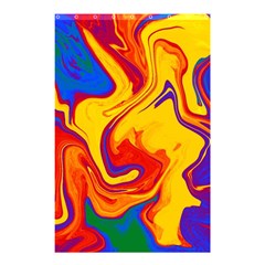 Gay Pride Swirled Colors Shower Curtain 48  X 72  (small)  by VernenInk