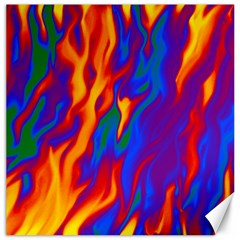 Gay Pride Abstract Smokey Shapes Canvas 16  X 16  by VernenInk