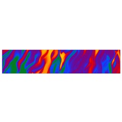 Gay Pride Abstract Smokey Shapes Small Flano Scarf by VernenInk