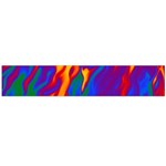 Gay Pride Abstract Smokey Shapes Large Flano Scarf  Back