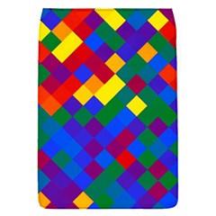 Gay Pride Diagonal Pixels Design Removable Flap Cover (s) by VernenInk