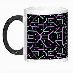 Lines And Dots Motif Geometric Seamless Pattern Morph Mugs by dflcprintsclothing