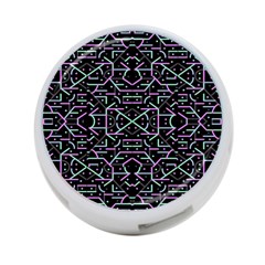 Lines And Dots Motif Geometric Seamless Pattern 4-port Usb Hub (one Side) by dflcprintsclothing