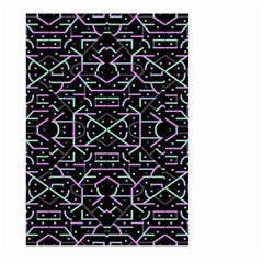 Lines And Dots Motif Geometric Seamless Pattern Large Garden Flag (two Sides) by dflcprintsclothing