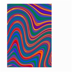 Gay Pride Rainbow Wavy Thin Layered Stripes Large Garden Flag (two Sides) by VernenInk