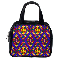 Gay Pride Geometric Diamond Pattern Classic Handbag (one Side) by VernenInk