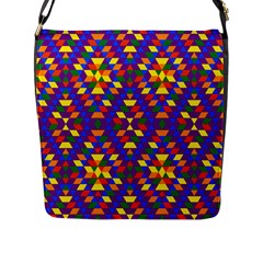 Gay Pride Geometric Diamond Pattern Flap Closure Messenger Bag (l) by VernenInk