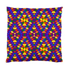 Gay Pride Geometric Diamond Pattern Standard Cushion Case (two Sides) by VernenInk