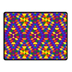 Gay Pride Geometric Diamond Pattern Double Sided Fleece Blanket (small)  by VernenInk