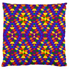 Gay Pride Geometric Diamond Pattern Standard Flano Cushion Case (one Side) by VernenInk