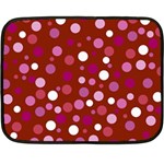 Lesbian Pride Flag Scattered Polka Dots Fleece Blanket (Mini) 35 x27  Blanket