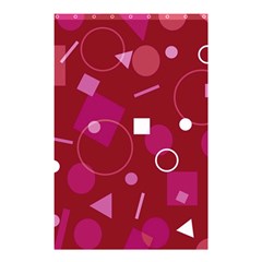 Lesbian Pride Flag Retro Shapes Pattern Shower Curtain 48  X 72  (small)  by VernenInk