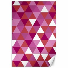 Lesbian Pride Alternating Triangles Canvas 24  X 36  by VernenInk