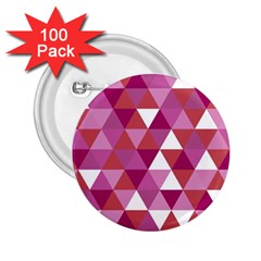 Lesbian Pride Alternating Triangles 2 25  Buttons (100 Pack)  by VernenInk