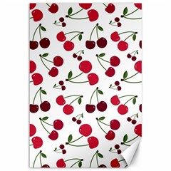 Cute cherry pattern Canvas 12  x 18 