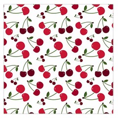 Cute cherry pattern Large Satin Scarf (Square)